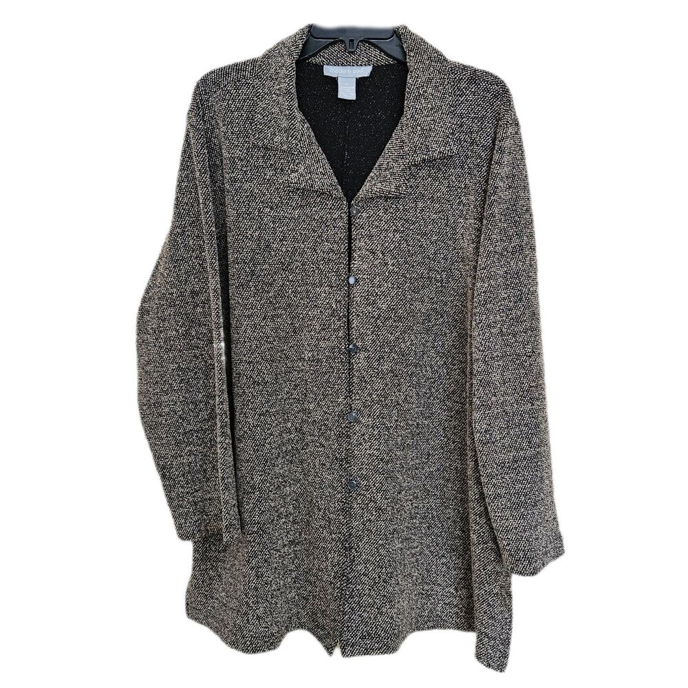 cottagecore academia brown tweed long jacket plus size